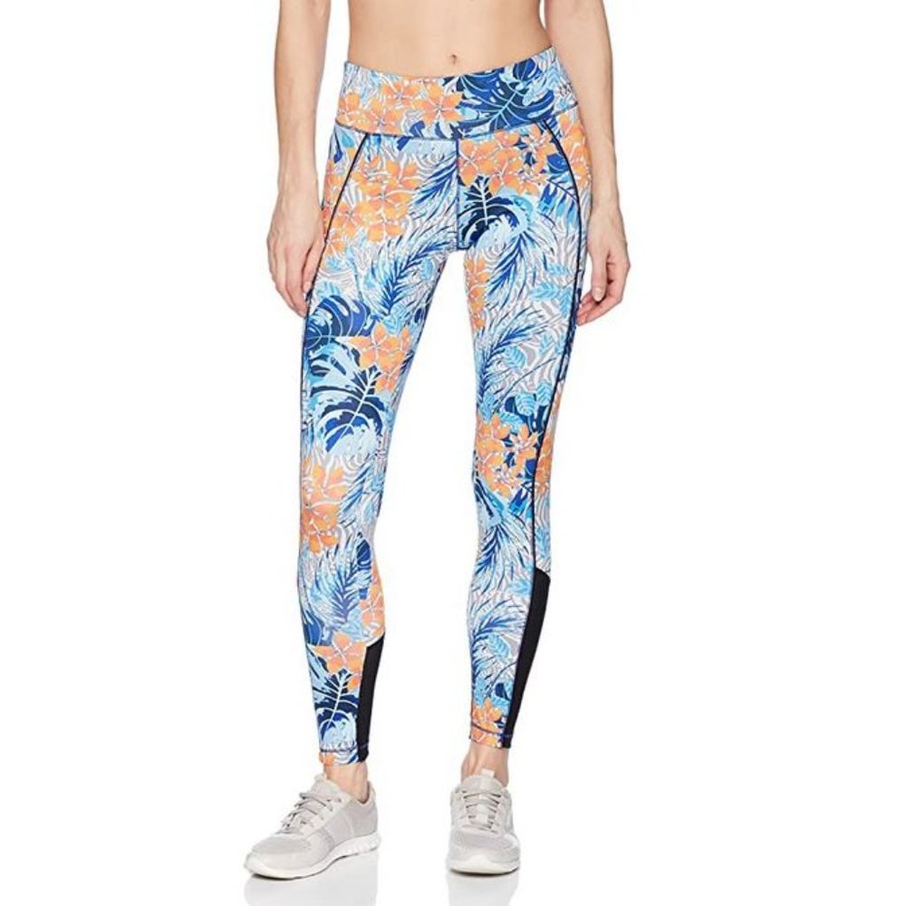 2(X)IST Floral Printed Mid Rise Ankle Leggings